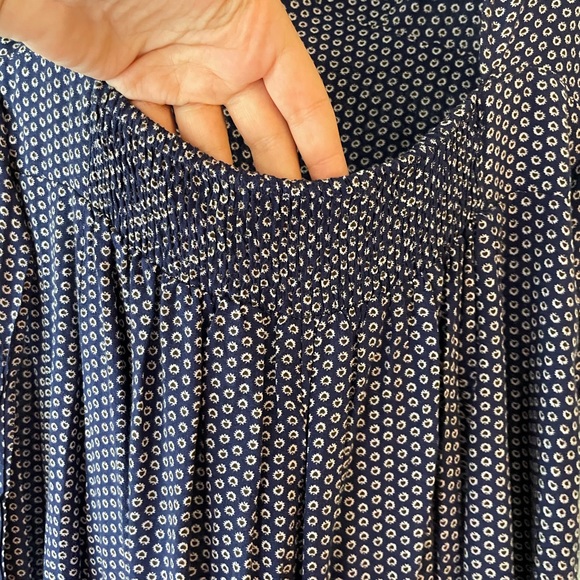 Fun 2 fun blue patterned cutout open back romper with tie - Picture 12 of 13